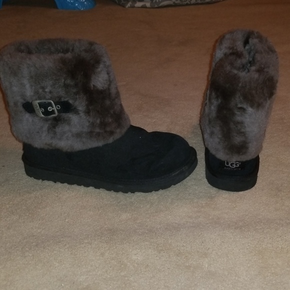 grey fur uggs